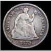 Image 2 : 1872-p Seated Liberty Half Dime 1/2 10c Grades vf+