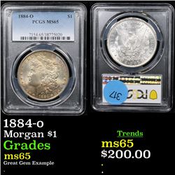 PCGS 1884-o Morgan Dollar $1 Graded ms65 By PCGS