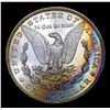 Image 3 : ***Auction Highlight*** 1881-s Monster Rainbow Toned Coin Morgan Dollar $1 Graded Choice+ Unc By USC