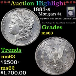 ***Auction Highlight*** 1883-s Morgan Dollar $1 Graded Select Unc By USCG (fc)