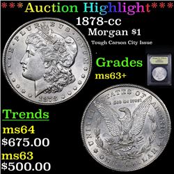 ***Auction Highlight*** 1878-cc Morgan Dollar $1 Graded Select+ Unc By USCG (fc)