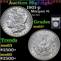 ***Auction Highlight*** 1901-p Morgan Dollar $1 Graded Select Unc By USCG (fc)