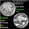 Image 1 : 1918-s Major Mint Error Lamaniation Error Buffalo Nickel 5c Grades f+