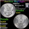 Image 1 : ***Auction Highlight*** 1884-s Morgan Dollar $1 Graded Select Unc By USCG (fc)