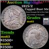 Image 1 : ***Highlight Of The Entire Auction*** 1815/2 Capped Bust Half Dollar 50c Graded BU+ By USCG