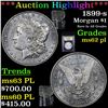Image 1 : ***Auction Highlight*** 1899-s Morgan Dollar $1 Graded Select Unc PL By USCG (fc)