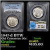 Image 1 : PCGS 1947-d BTW Old Commem Half Dollar 50c Graded ms65 By PCGS
