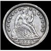 Image 2 : 1853-p Seated Liberty Dime 10c Grades Choice AU/BU Slider