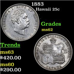 1883 Old Commem Quarter Dollar 25c Grades Select Unc