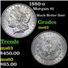 Image 1 : 1880-o Morgan Dollar $1 Grades Select Unc