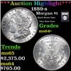 Image 1 : ***Auction Highlight*** 1889-s Morgan Dollar $1 Graded Choice+ Unc By USCG (fc)