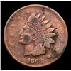 Image 2 : 1863 Indian Civil War Token 1c Grades vf++