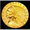 Image 2 : ***Auction Highlight*** 1914-p Gold Indian Quarter Eagle $2 1/2 Graded Select Unc By USCG (fc)
