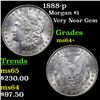 Image 1 : 1888-p Morgan Dollar $1 Grades Choice+ Unc