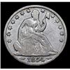 Image 2 : 1854-o Seated Half Dollar 50c Grades vf+