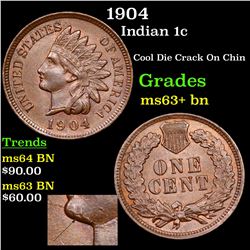 1904 Indian Cent 1c Grades Select+ Unc BN