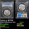 Image 1 : 1951-p BTW Old Commem Half Dollar 50c Graded ms65 By PCGS