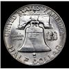 Image 3 : 1957-d Franklin Half Dollar 50c Grades Choice Unc FBL