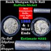 Image 1 : Buffalo Nickel Shotgun Roll in Old Bank Style 'Bell Telephone'  Wrapper 1928 & s Mint Ends
