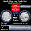 Image 1 : Buffalo Nickel Shotgun Roll in Old Bank Style 'Bell Telephone'  Wrapper 1926 & s Mint Ends