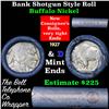 Image 1 : Buffalo Nickel Shotgun Roll in Old Bank Style 'Bell Telephone'  Wrapper 1927 & d Mint Ends