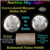Image 1 : ***Auction Highlight*** 1885 & CC Uncirculated Morgan Dollar Shotgun Roll (fc)