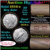 Image 1 : ***Auction Highlight*** Full solid Key date 1934-s Peace silver dollar roll, 20 coins (fc)