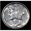 Image 2 : 1943-p Mercury Dime 10c Grades Select+ Unc