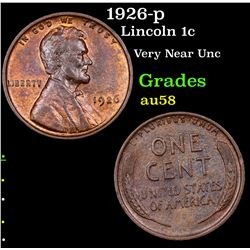 1926-p Lincoln Cent 1c Grades Choice AU/BU Slider