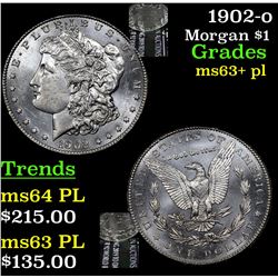 1902-o Morgan Dollar $1 Grades Select Unc+ PL