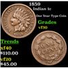 Image 1 : 1859 Indian Cent 1c Grades vf++