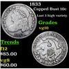 Image 1 : 1833 Capped Bust Dime 10c Grades vg+