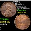 Image 1 : 1909-p Lincoln Cent 1c Grades Select+ Unc BN