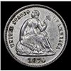 Image 2 : 1870-p Seated Liberty Half Dime 1/2 10c Grades Choice AU