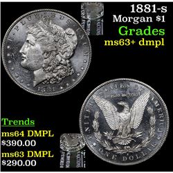 1881-s Morgan Dollar $1 Grades Select Unc+ DMPL