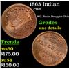 Image 1 : 1863 Indian Civil War Token 1c Grades Unc Details