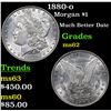 Image 1 : 1880-o Morgan Dollar $1 Grades Select Unc