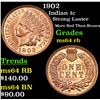 Image 1 : 1902 Indian Cent 1c Grades Choice Unc RB