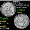 Image 1 : 1889-p Seated Liberty Dime 10c Grades Select Unc