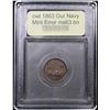 Image 4 : ***Auction Highlight*** 1863 Our Navy Mint Error Fuld 240/337 Civil War Token 1c Graded Select Unc B