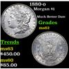 Image 1 : 1880-o Morgan Dollar $1 Grades Select Unc