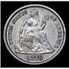 Image 2 : 1876-cc Seated Liberty Dime 10c Grades Choice AU