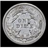 Image 3 : 1876-cc Seated Liberty Dime 10c Grades Choice AU