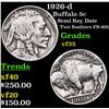 Image 1 : 1926-d Buffalo Nickel 5c Grades vf++