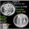 Image 1 : 1929-d Mercury Dime 10c Grades GEM+ FSB
