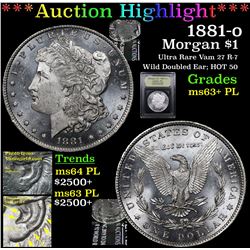 ***Auction Highlight*** 1881-o Morgan Dollar $1 Graded Select Unc+ PL By USCG (fc)