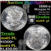 Image 1 : ***Auction Highlight*** 1886-s Morgan Dollar $1 Graded Choice Unc+ PL By USCG (fc)