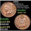 Image 1 : 1892 Indian Cent 1c Grades Select+ Unc BN
