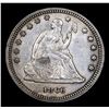 Image 2 : ***Auction Highlight*** 1860-p Seated Liberty Quarter 25c Graded Select Unc By USCG (fc)