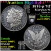 Image 1 : ***Auction Highlight*** 1878-p 7tf Morgan Dollar $1 Graded Select Unc DMPL By USCG (fc)
